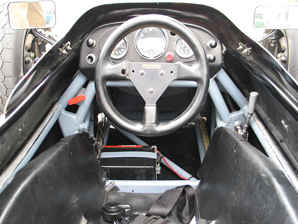 Momo ergonomic steering wheel.