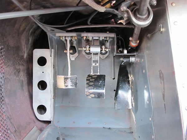 Dual brake master cylinders with adjustable bias bar.