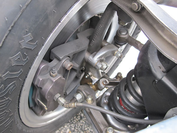 Wilwood aluminum brake calipers. Vented rotors.
