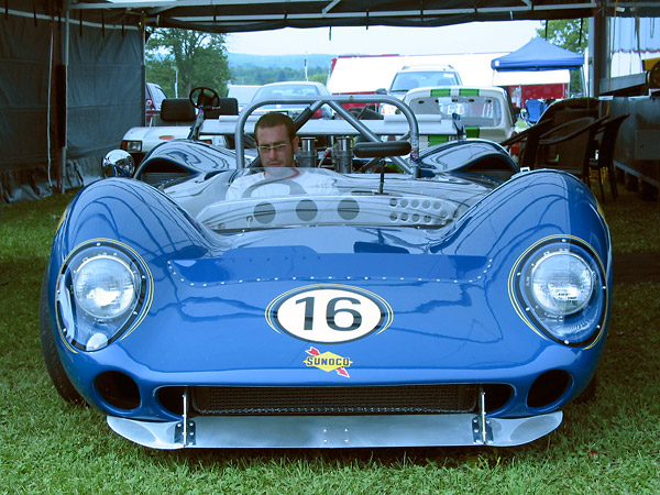 Jared Keller (shown here) coordinated restoration and race-prep of SL.73/126 for Abacus Racing.