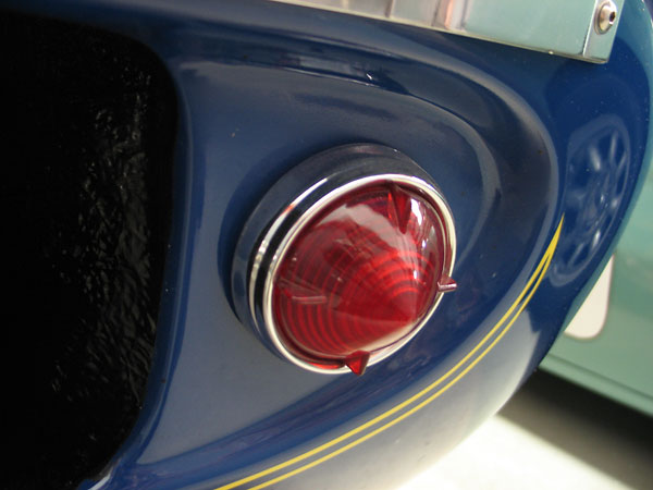close-up photo of Lola T70 taillight