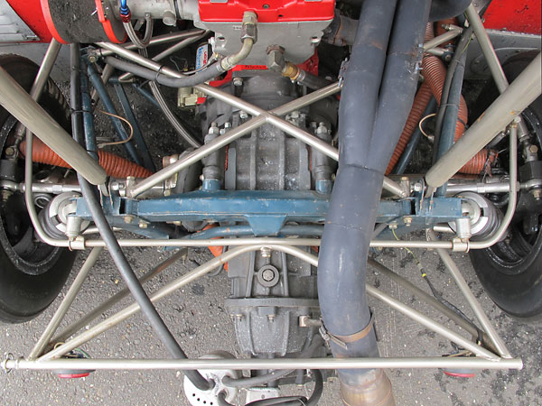 This Chevron B21 still uses its original anti-sway bars, both front and rear.