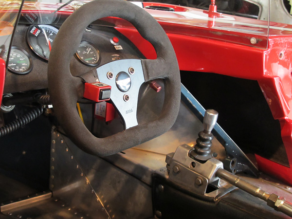 During a 4hr endurance race at Daytona, the original Chevron shifter lever broke clean off.