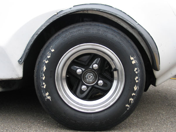 Revolution 10 inch wheels. Hoosier T.D. 165/70 tires.