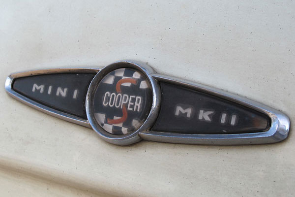 Mini Cooper S MkII badge.