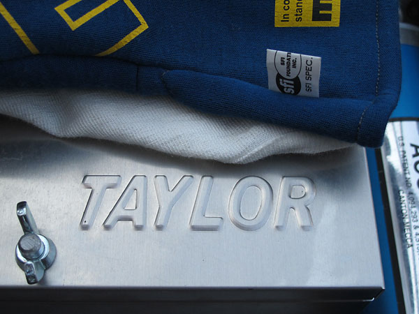 Taylor aluminum battery box.