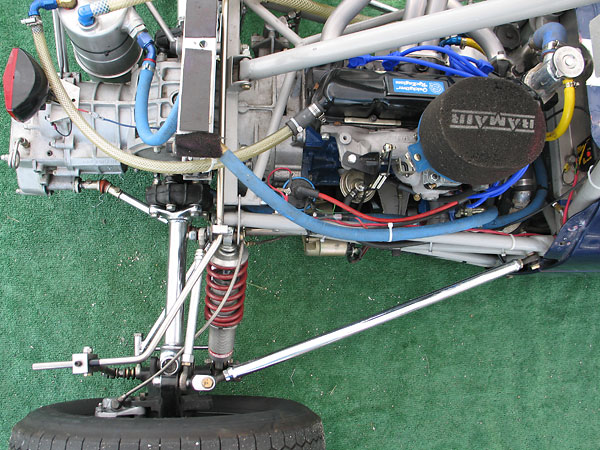 All eight rear suspension pick-up points on the Merlyn 11A frame are in single shear.