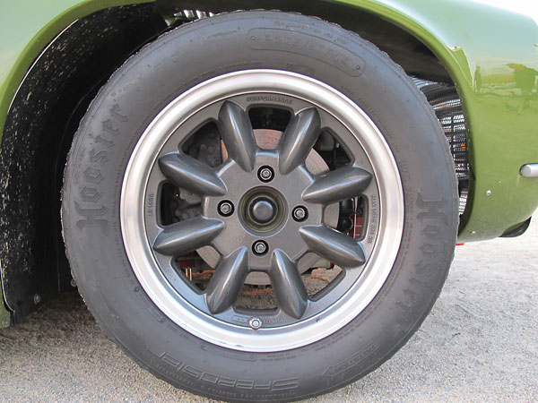 Performance Superlite 15x6.0 8-spoke aluminum wheels.