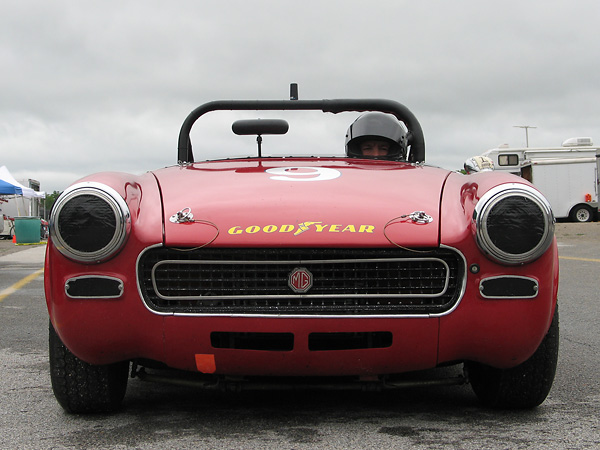 The grille is of the 1970-1974 style, and the valance under it is from a 1500cc rubber bumper Midget.