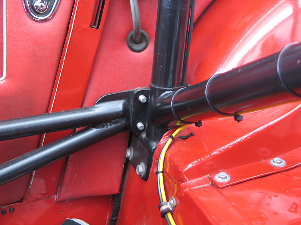 One unusual feature of the roll structure is that it can be unbolted from the car and removed.