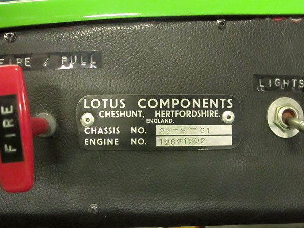 Lotus 69B chassis number 23-S-61.