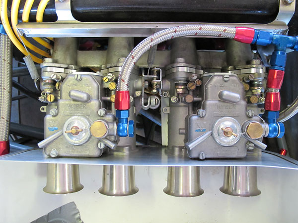 Dual Weber 45DCOE carburetors.