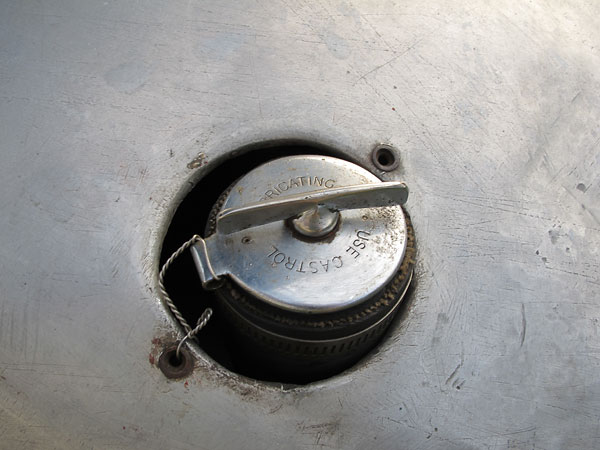 Vintage fuel filler cap.