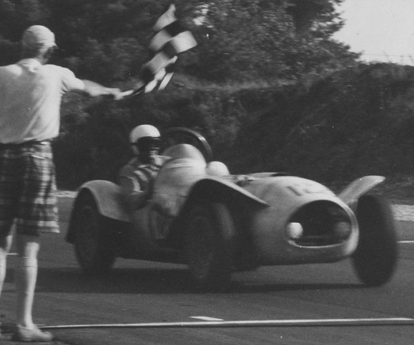 James Shoup Miller racing KUR4 at Vineland Raceway in New Jersey in 1961. Photo by Maryel Miller.