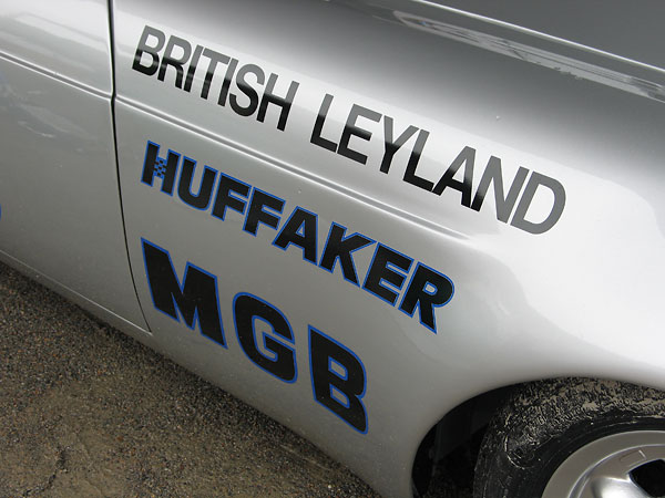 Huffaker Engineering was sponsored by British Leyland in SCCA racing.