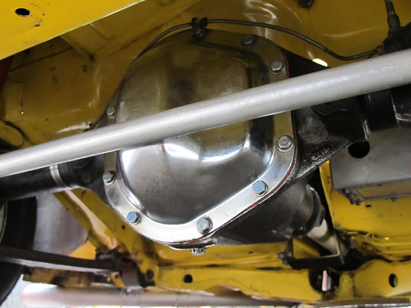 The installation height of the Panhard rod determines roll center location.