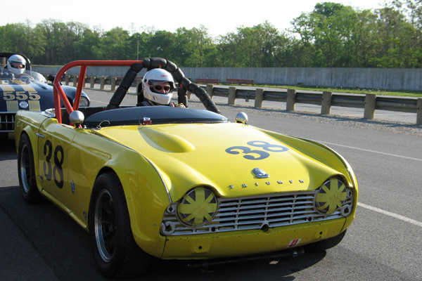 George Wright's 1961 Triumph TR4 Race Car, Number 61