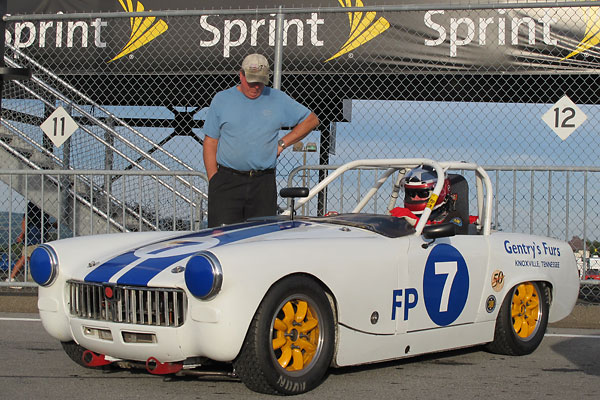 Harry Gentry's 1962 MG Midget Vintage Racecar, Number 7