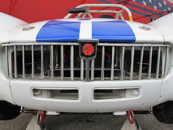 The valance shown here (with two holes) is from a rubber bumper Midget.