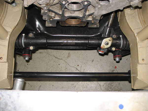 Standard MGB steering rack (seen from above).