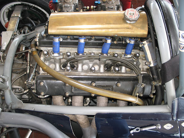 Coventry Climax FPF (dual cam, five bearing, 1475cc) engine.