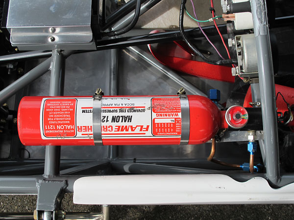 FlameCrusher Halon 1211 centralized fire suppression system.