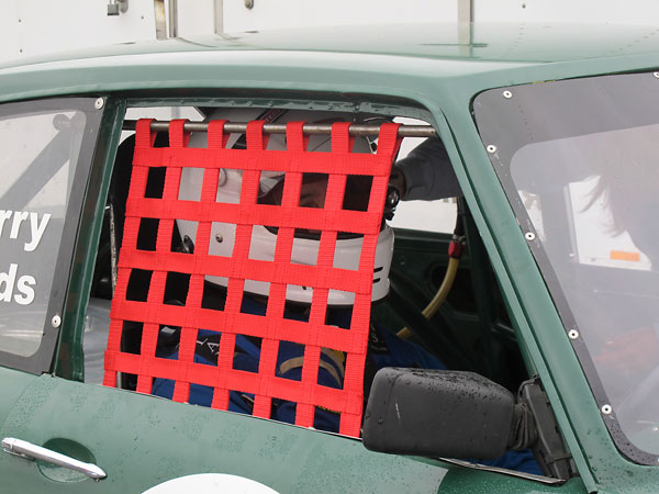 Window nets keep a driver's arms within the car in the event of a rollover.