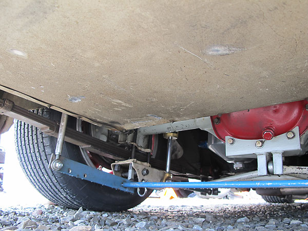 A-arm mounted under the differential.