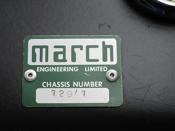 March Engineering Limited, Chassis Number 729/7