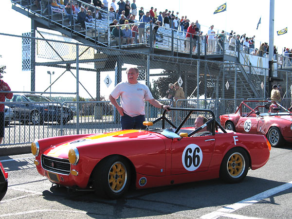 John McCue finished second overall in the Group 1 feature race of the 2009 U.S. Vintage Grand Prix