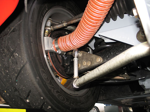 Brake cooling ducts help fend off brake fade.