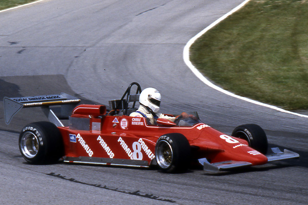 Chris Kneifel driving March 82A-4 for Douglas Shierson Racing in 1982. Photo by Mark Windecker.