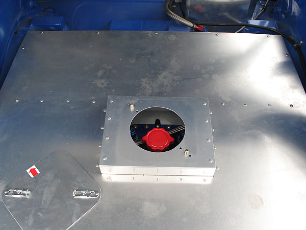 Fueling is easily accomplished by removing this lid.