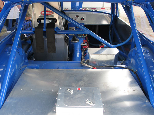 The rollcage was built by James Bowler of Weldone Inc., in Richmond Virginia.