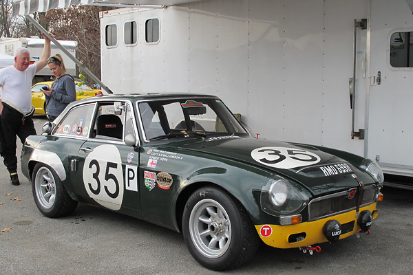 Ken Williamson's 1968 MGC GTS Racecar (Sebring Replica), Number 35