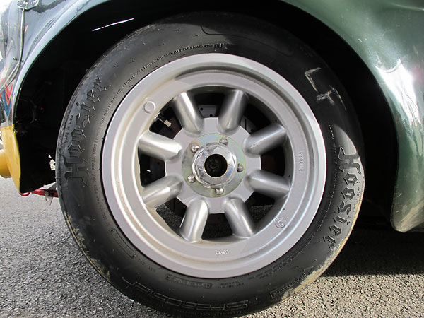 Minilite 8Jx15 eight spoke alloy wheels from Targett Motorsports.