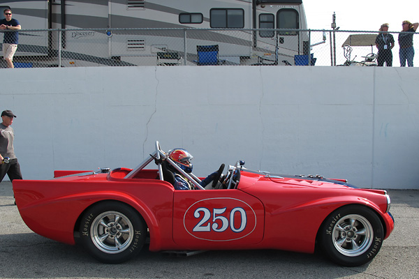 The 2012 Mitty was Larry's third race in his newly completed Daimler SP250 racecar.