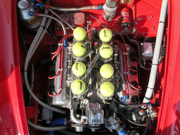 The car's original (numbers-matching) Daimler 2.5L V8 engine has been rebuilt by Ted Wenz.