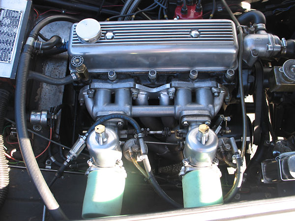 Triumph intake manifold and exhaust header flanges.