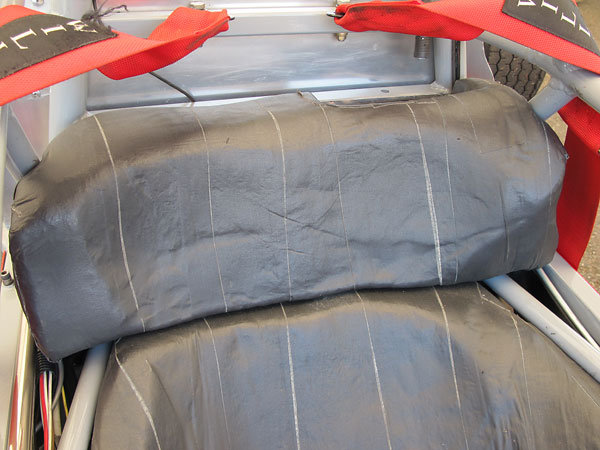 Comfy, custom-molded two piece foam backrest.