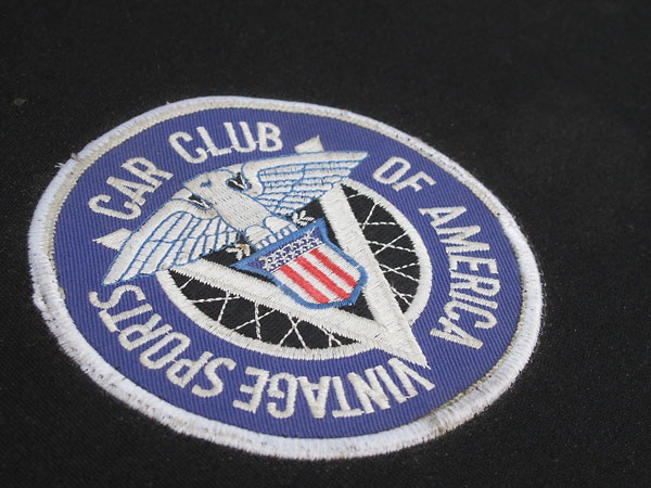 Vintage Sports Car Club of America patch (sewn onto the tonneau cover.)