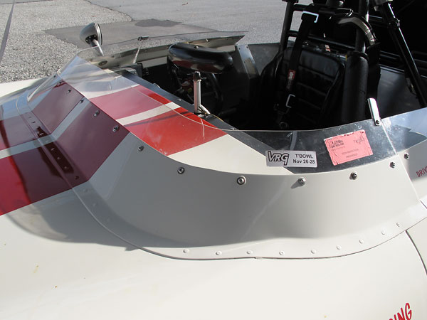Windscreen curvature is both an important and an easily developed aerodynamic feature.