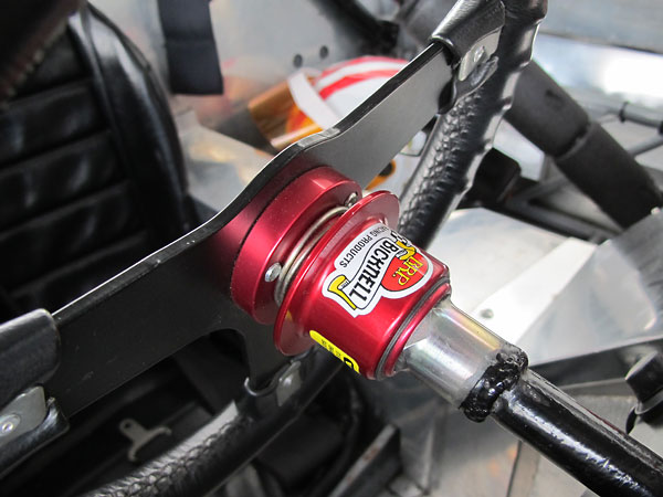 Bicknell Racing Products quick release steering wheel hub on a Mountney steering wheel.