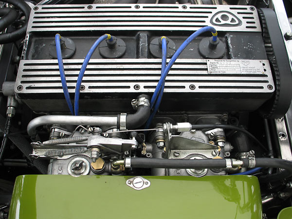 Dual Weber DCOE carburetors.