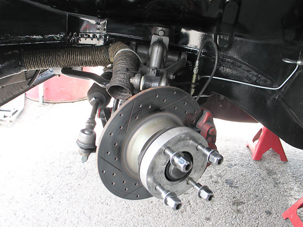 Vintage racing rules are fairly restrictive on MGB front suspension modifications.