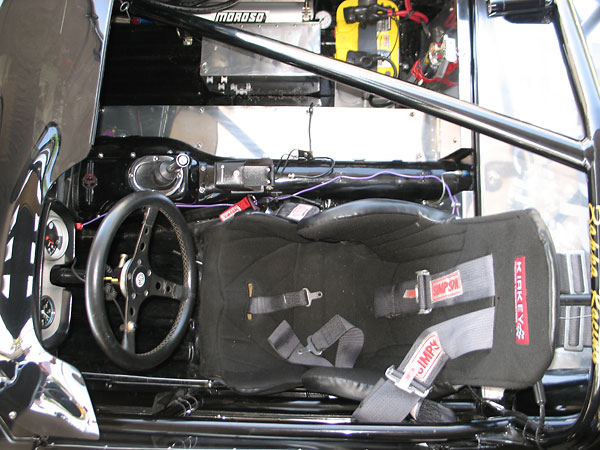 Kirkey high back aluminum racing seat. Simpson 5-point cam-lok safety harness.