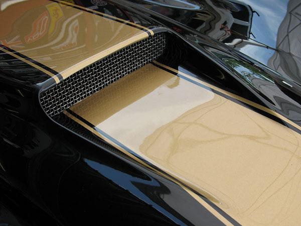 The hood scoop was also by Mike Pierro, who created it by molding off of a 1986 Mustang SVO.
