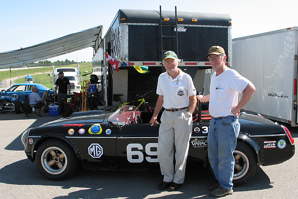 Al Pease and Mike Adams reunited at Mosport in June 2010.