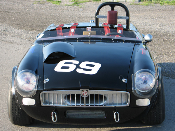 This carefully-straightened aluminum front valance is believed original to the Al Pease Racing Partnership years.