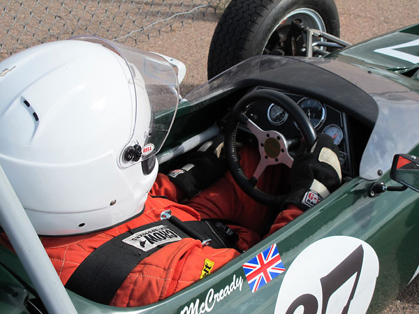 British expatriate Neil McCready, strapped in and ready to race.